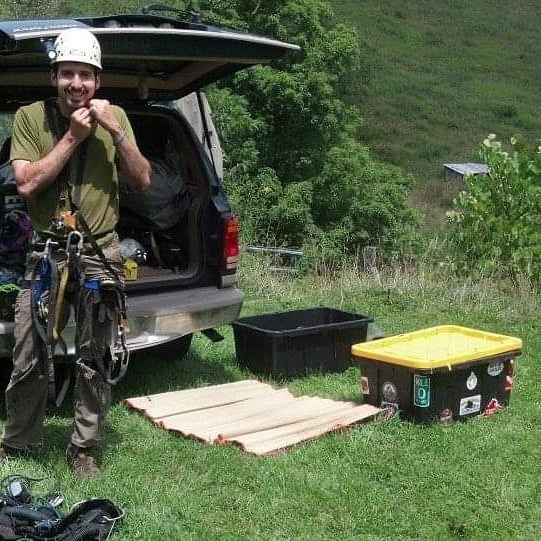 Preparing to go on a sump dive